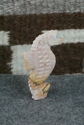 Sea Horse Zuni Fetish Carving - Derrick Kaamasee