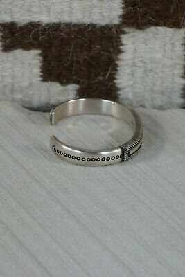Navajo Sterling Silver Bracelet - Calvin Martinez - High Lonesome Trading