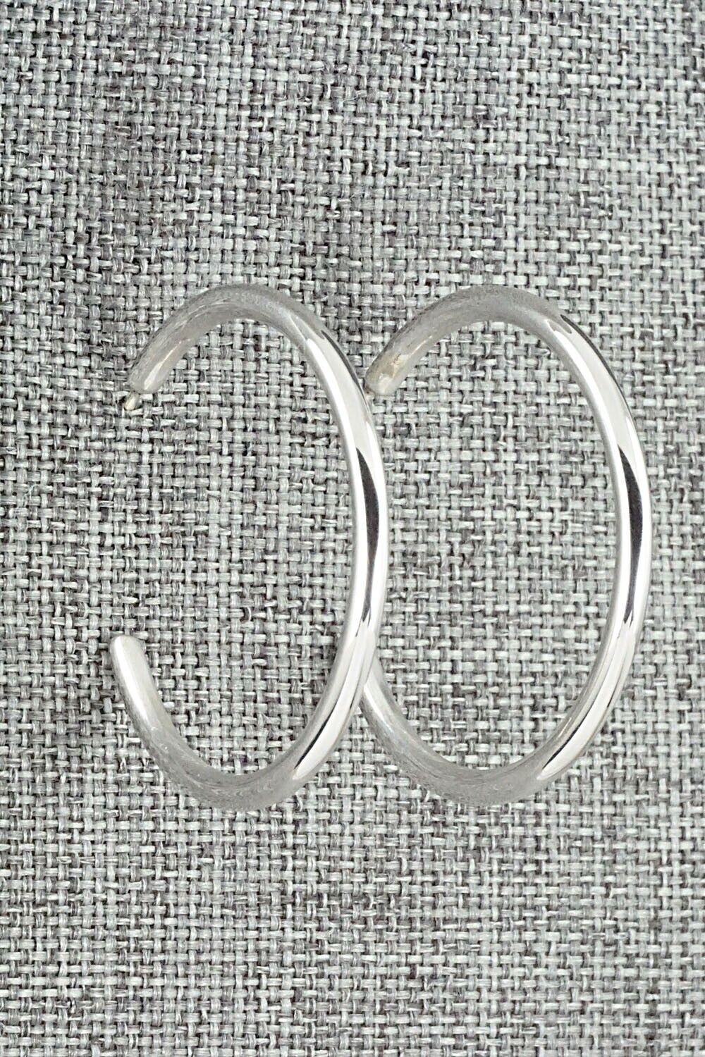 Sterling Silver Hoop Earrings - Elaine Tahe