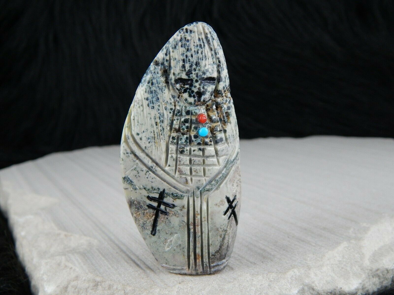 Corn Maiden Zuni Fetish Carving - Michael Yatsayte - High Lonesome Trading