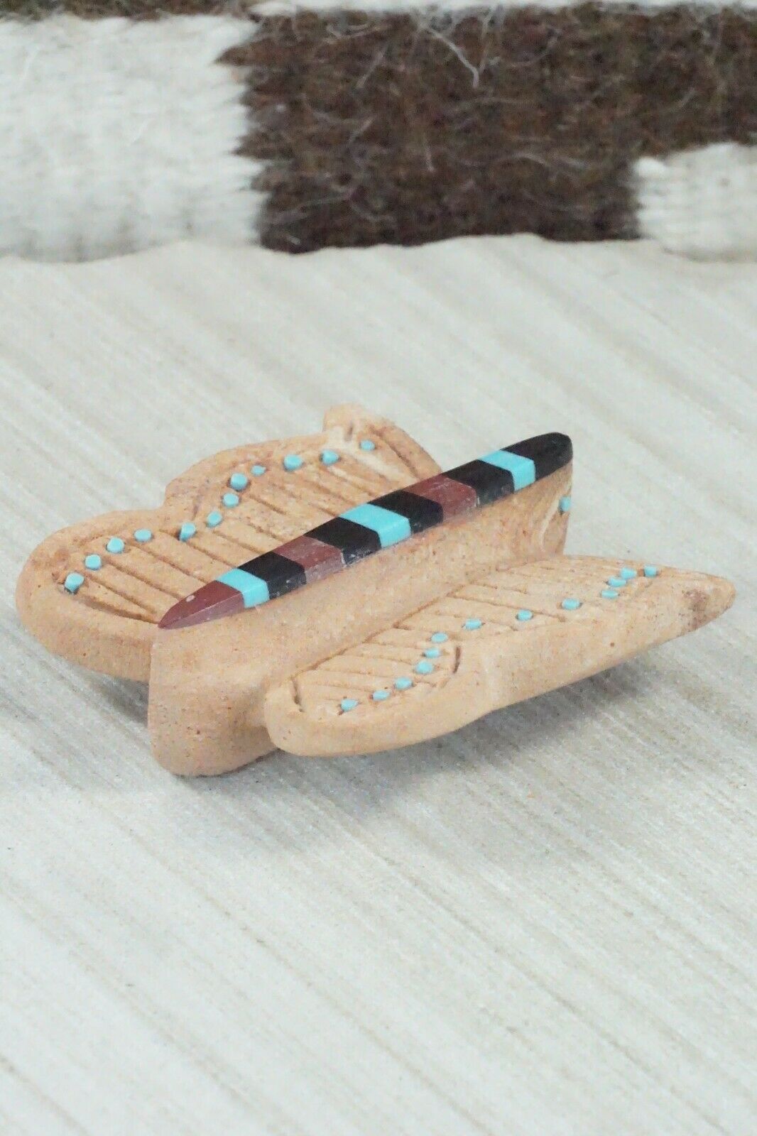 Butterfly Zuni Fetish Carving - Brandon Phillips