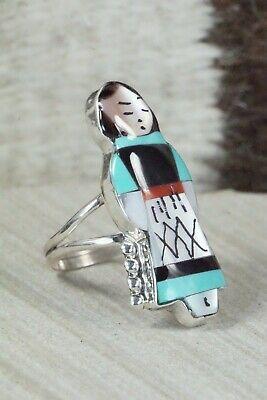 Corn Maiden & Sterling Silver Ring - Joyce Waseta - Size 9.5 - High Lonesome Trading