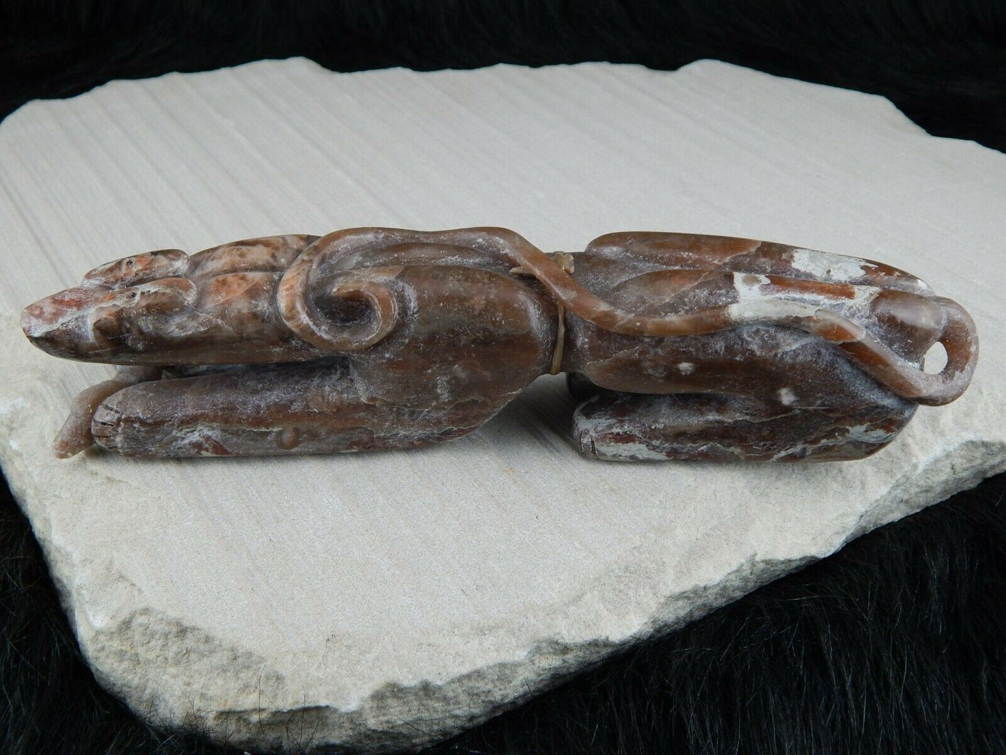 Bear Zuni Fetish Carving - Rick Kallestewa - High Lonesome Trading