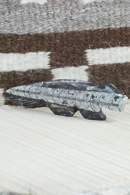 Wolf Zuni Fetish Carving - Kenric Laiwakete