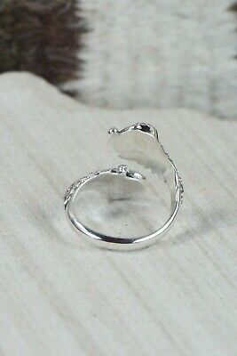 Navajo Turquoise and Sterling Silver Ring - Etta Belin - Size 8
