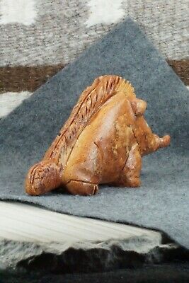 Razorback Hog Zuni Fetish Carving - Louise Ponchuella