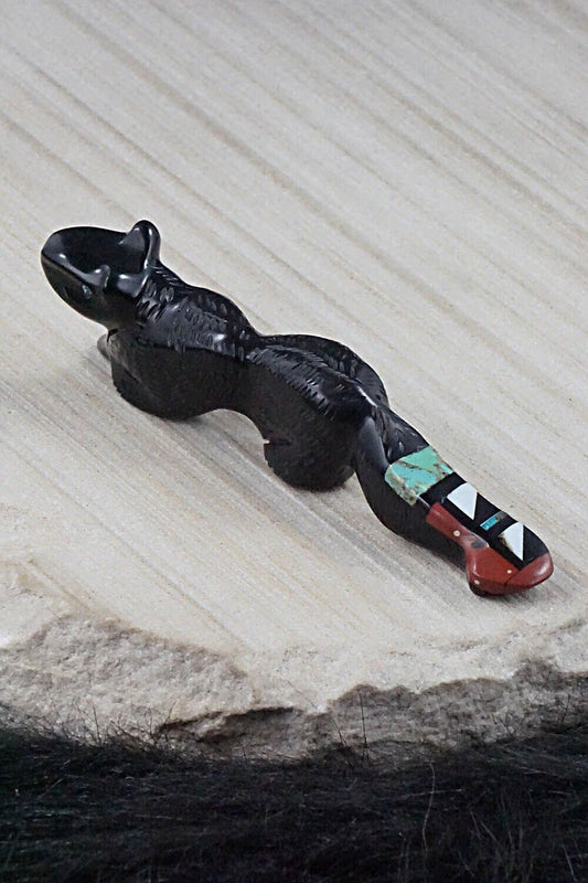 Mountain Lion Zuni Fetish Carving - Steven Natachu