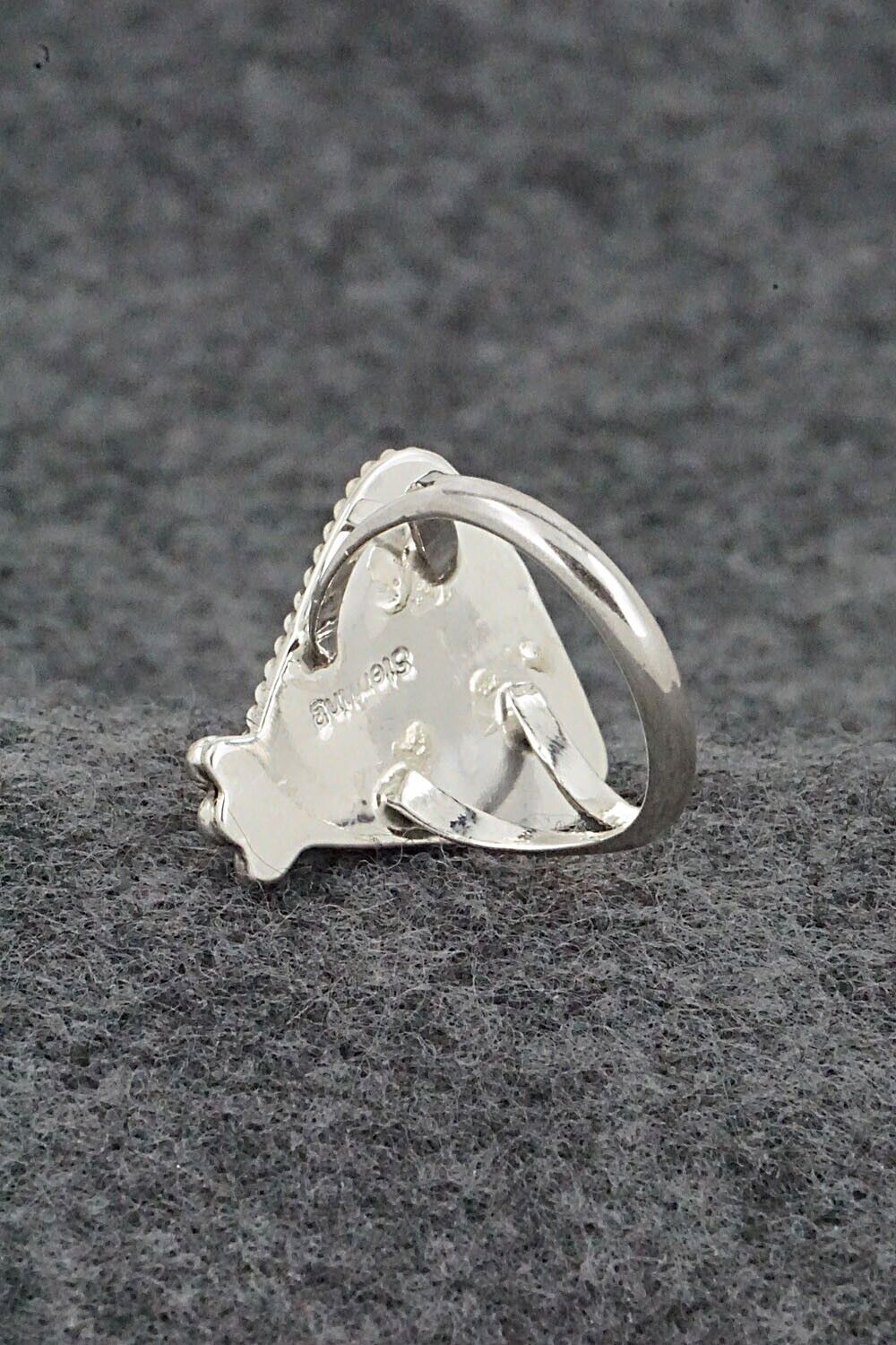White Buffalo & Sterling Silver Ring - Judy Largo - Size 5.5