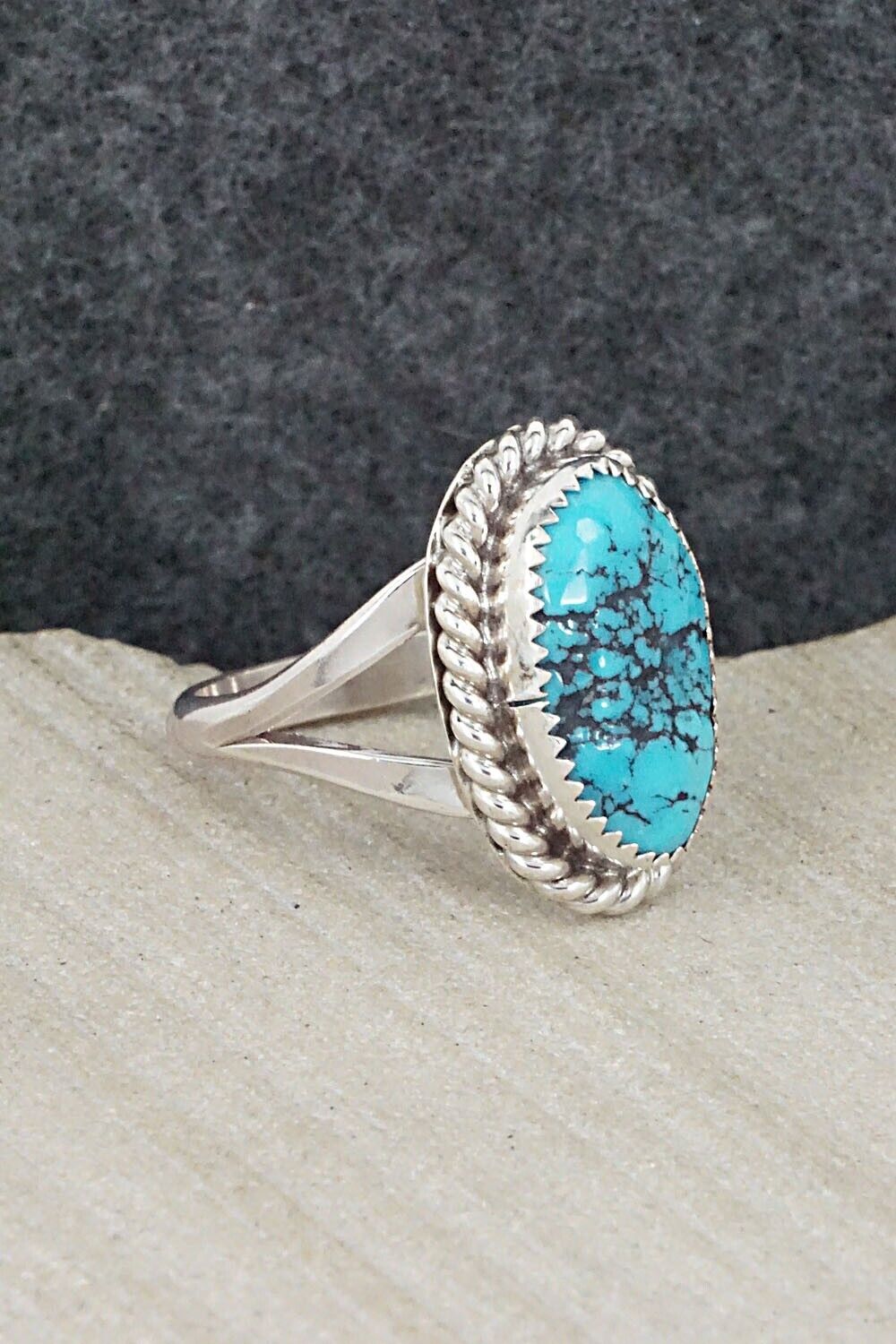 Turquoise & Sterling Silver Ring - Benjamin Martinez - Size 8.25