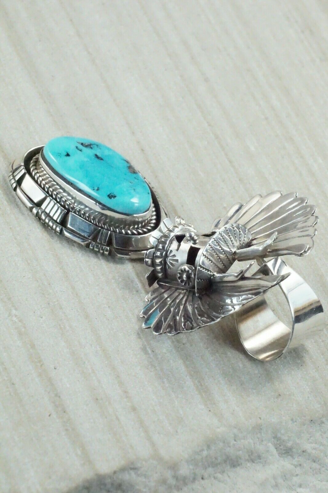 Turquoise & Sterling Silver Pendant - Rita Lee