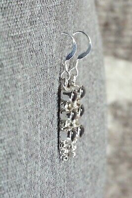 Onyx & Sterling Silver Earrings - Gary Shorty