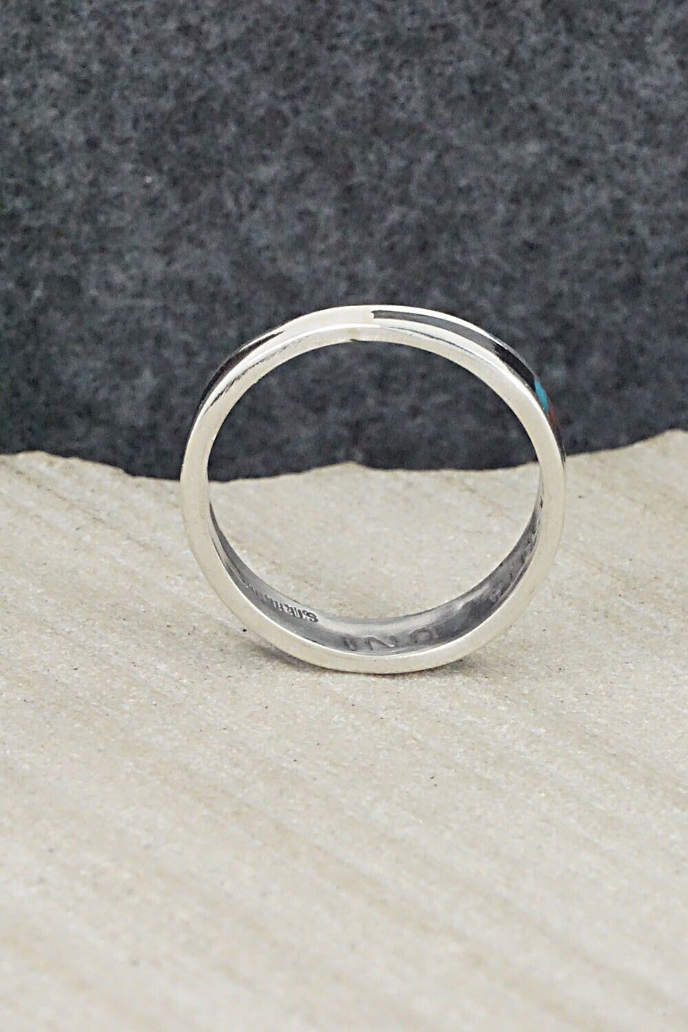 Multi Stone & Sterling Silver Ring - Charlotte Dishta - Size 7.5