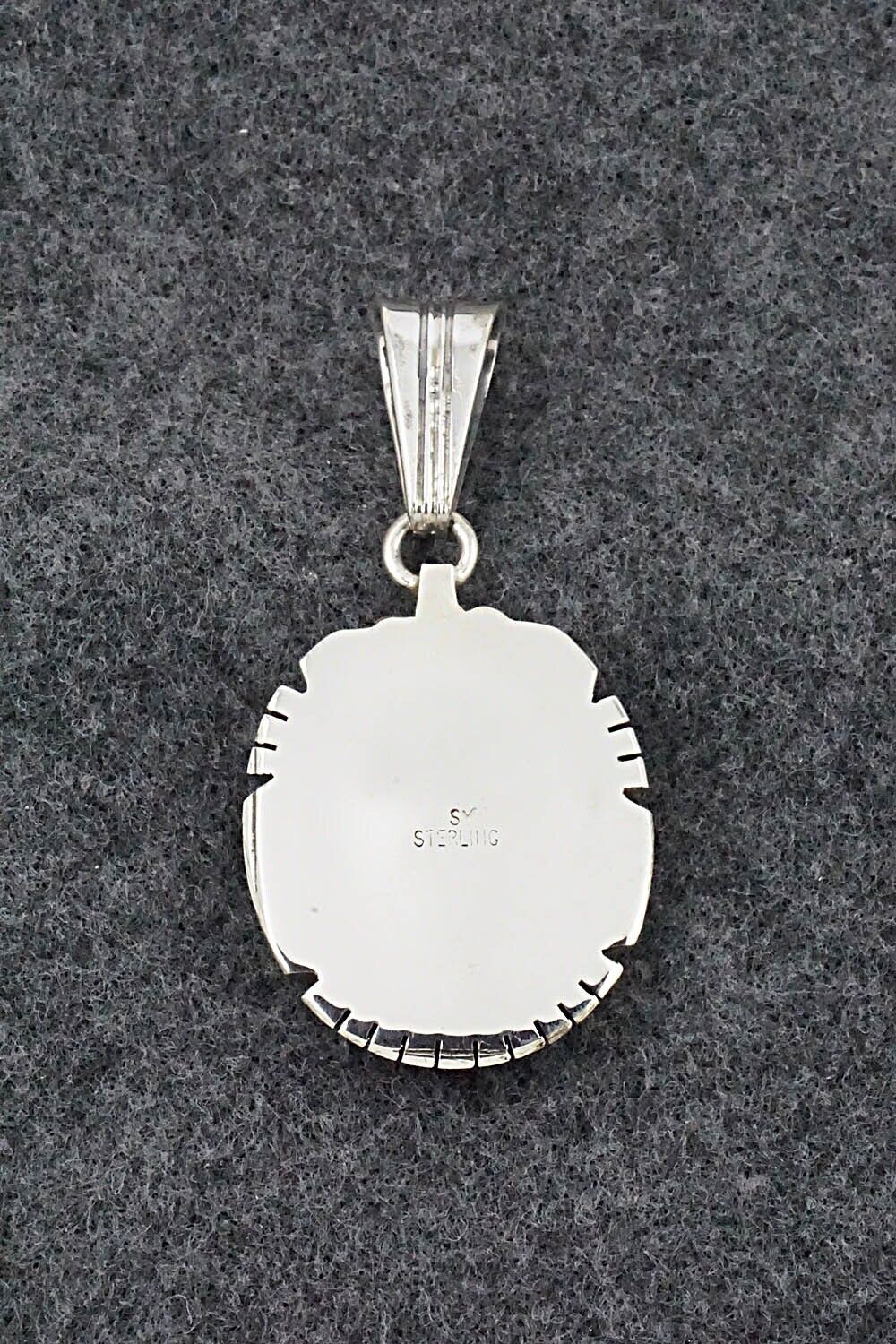 Opalite & Sterling Silver Pendant - Samuel Yellowhair
