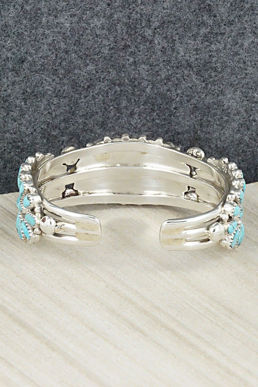 Turquoise & Sterling Silver Bracelet - Jaz Wilson