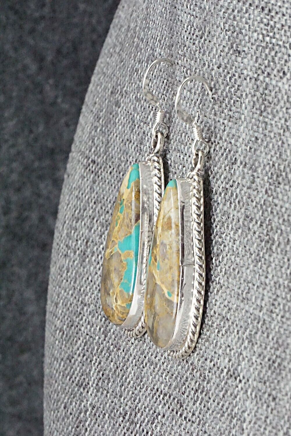 Turquoise & Sterling Silver Earrings - Isabelle Yazzie