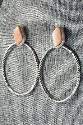 Coral & Sterling Silver Earrings - Annie Spencer - High Lonesome Trading