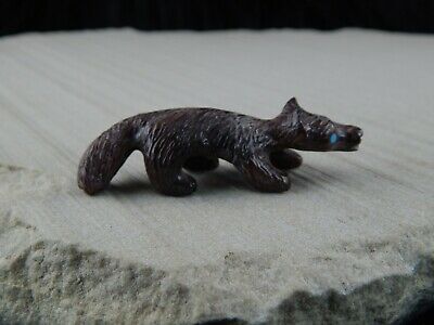 Badger Zuni Fetish Carving - Sly Walela - High Lonesome Trading