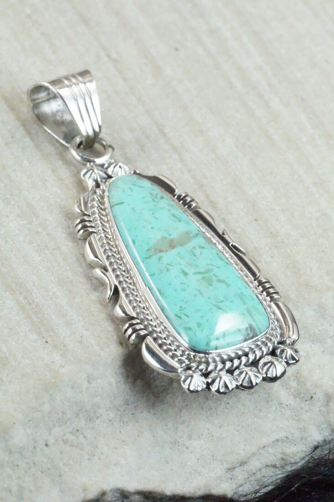 Turquoise & Sterling Silver Pendant - Daniel Benally