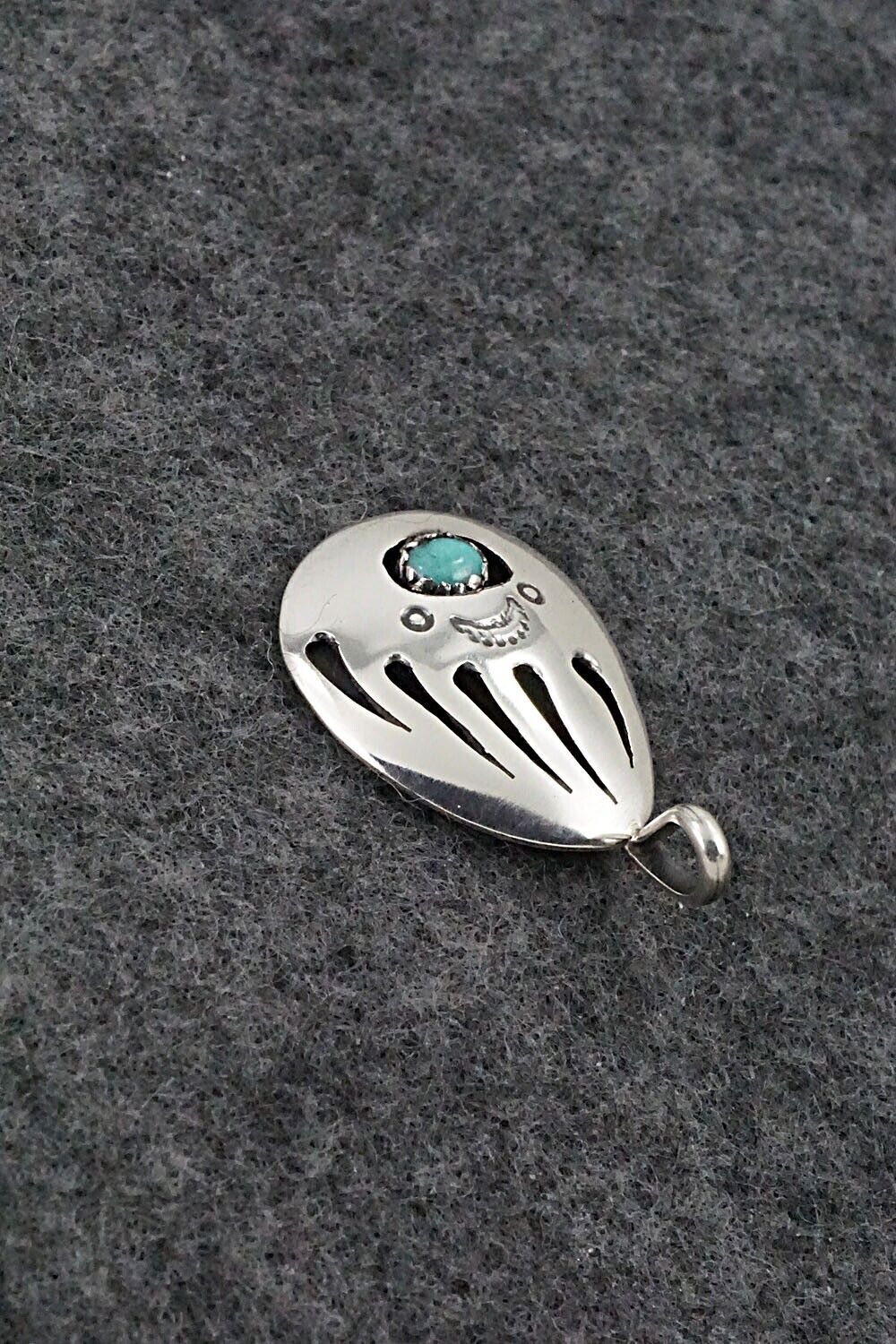 Turquoise & Sterling Silver Pendant - Ervin Begay