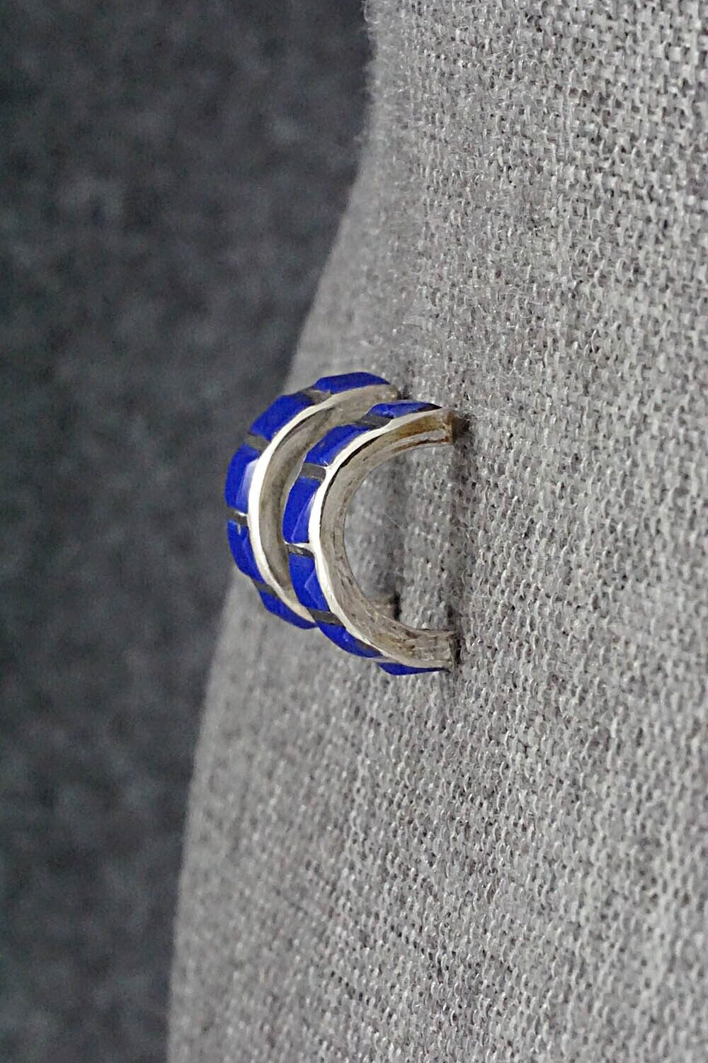 Lapis & Sterling Silver Earrings - Glennetta Luna
