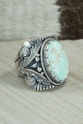 Turquoise & Sterling Silver Ring - Derrick Gordon - Size 12