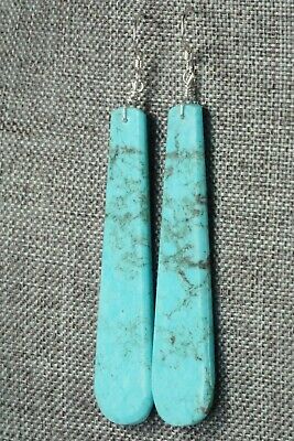 Turquoise & Sterling Silver Earrings - Lupe Lovato