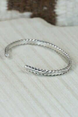 Navajo Sterling Silver Bracelet - Elaine Tahe