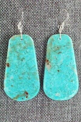 Turquoise & Sterling Silver Earrings - Lupe Lovato
