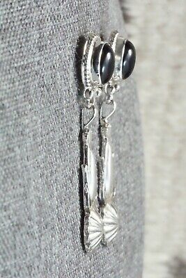 Onyx & Sterling Silver Earrings - Annie Spencer