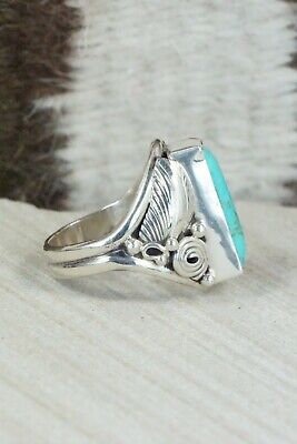 Turquoise & Sterling Silver Ring - Davey Morgan - Size 9