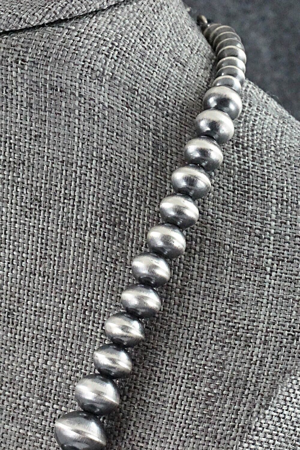 Navajo Pearl Sterling Silver Necklace Set - Preston Haley