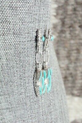 Turquoise & Sterling Silver Earrings - Phyllis Panteah