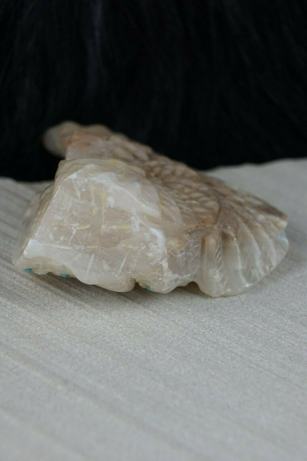Eagle Zuni Fetish Carving - Jerrold Lahaleon - High Lonesome Trading
