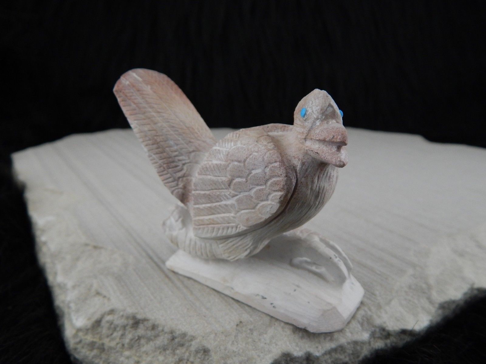 Road Runner Zuni Fetish Carving - Derrick Kaamasee - High Lonesome Trading