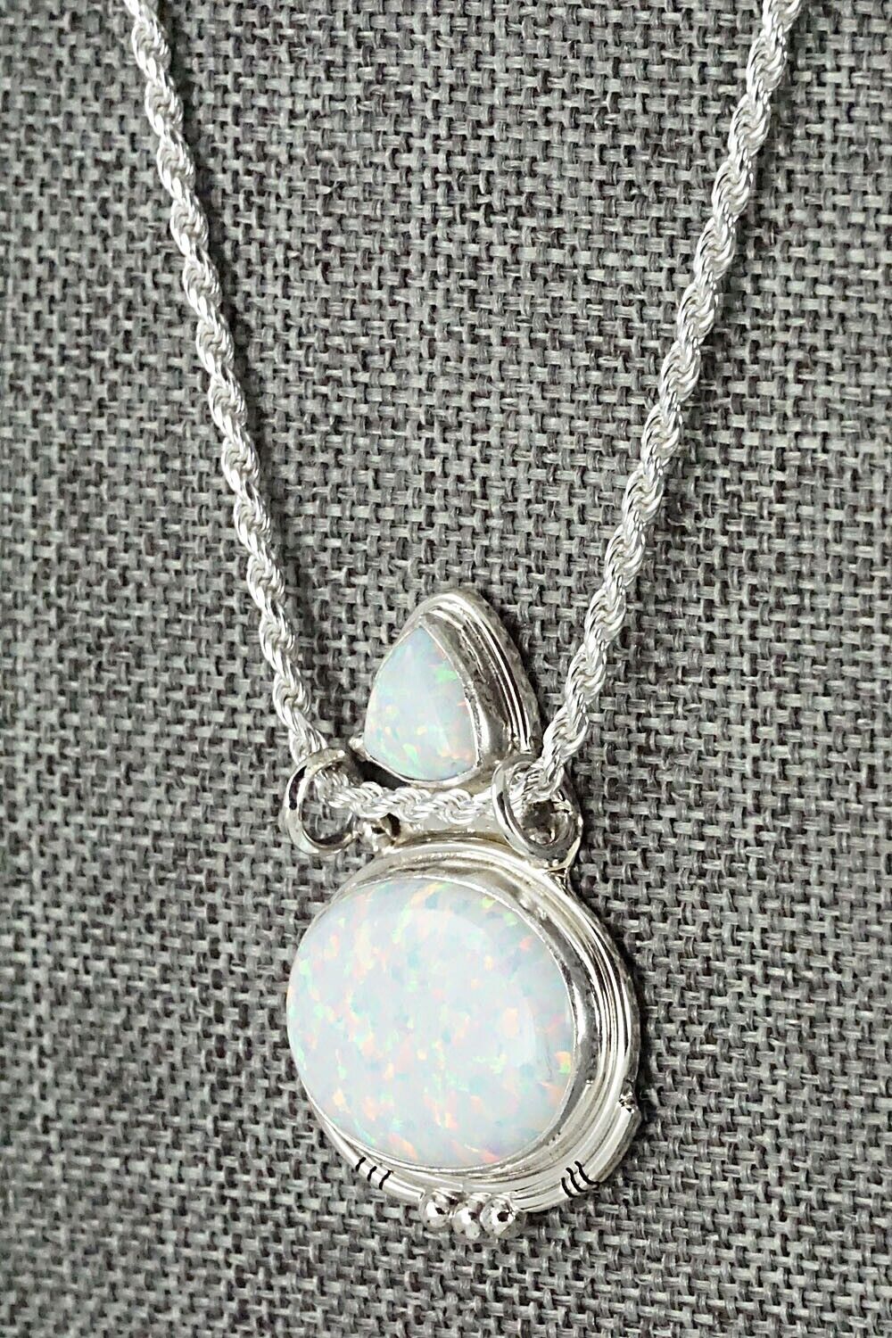 Opalite & Sterling Silver Necklace - Rita Largo