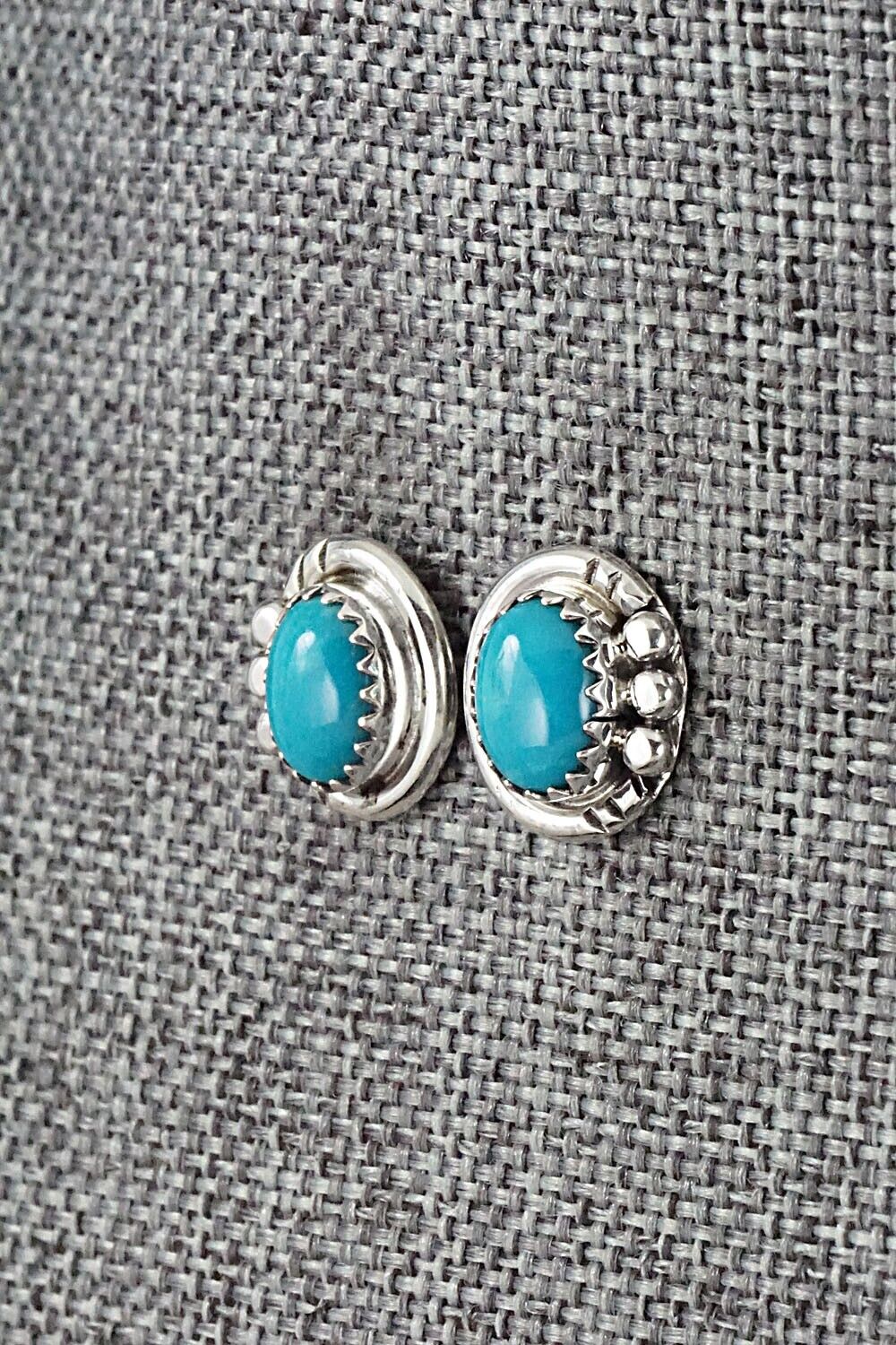 Turquoise & Sterling Silver Earrings - Rita Largo
