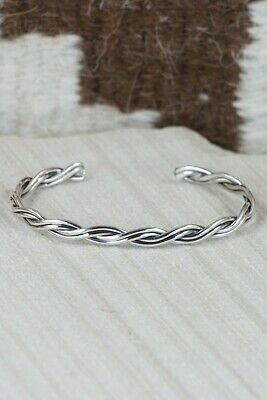 Navajo Sterling Silver Bracelet - Elaine Tahe