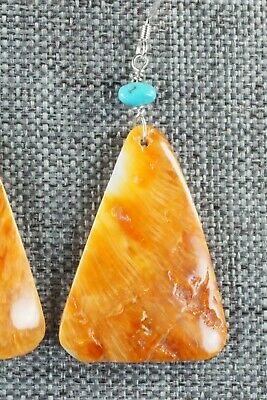 Spiny Oyster & Sterling Silver Earrings - Louise Joe