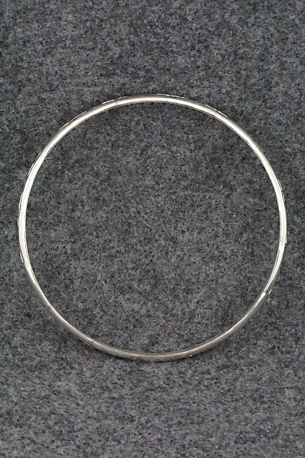 Sterling Silver Bangle Bracelet - Elaine Tahe