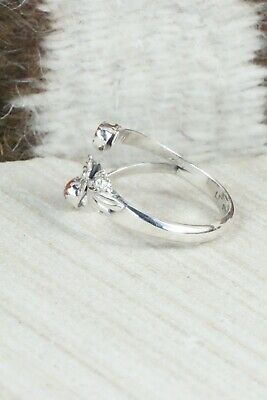 Coral & Sterling Silver Ring - Harris Largo - Size 12.5
