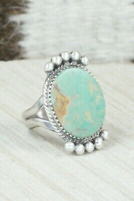 Turquoise & Sterling Silver Ring - Selina Warner - Size 7.25