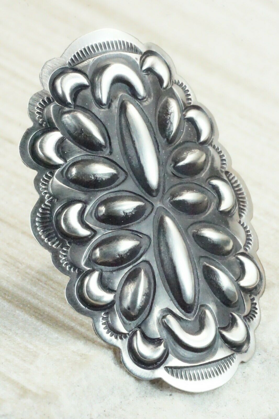 Sterling Silver Ring - Leander Tahe - Size 7.5