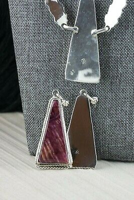 Spiny Oyster & Sterling Silver Necklace and Earrings Set -Annie Spencer - Navajo - High Lonesome Trading