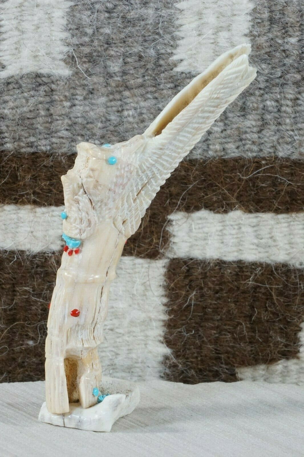 Eagle Dancer Fetish Carving - Marlon Lowsayatee - High Lonesome Trading