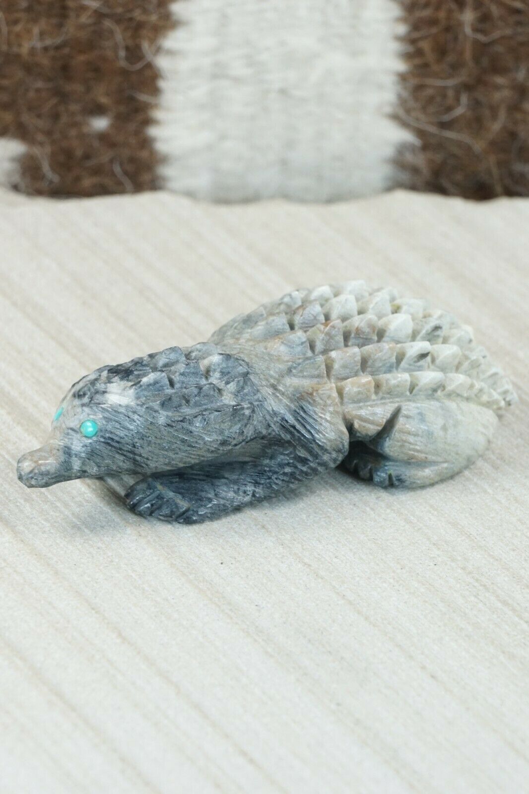 Horned Toad Zuni Fetish Carving - Jonas Hastito