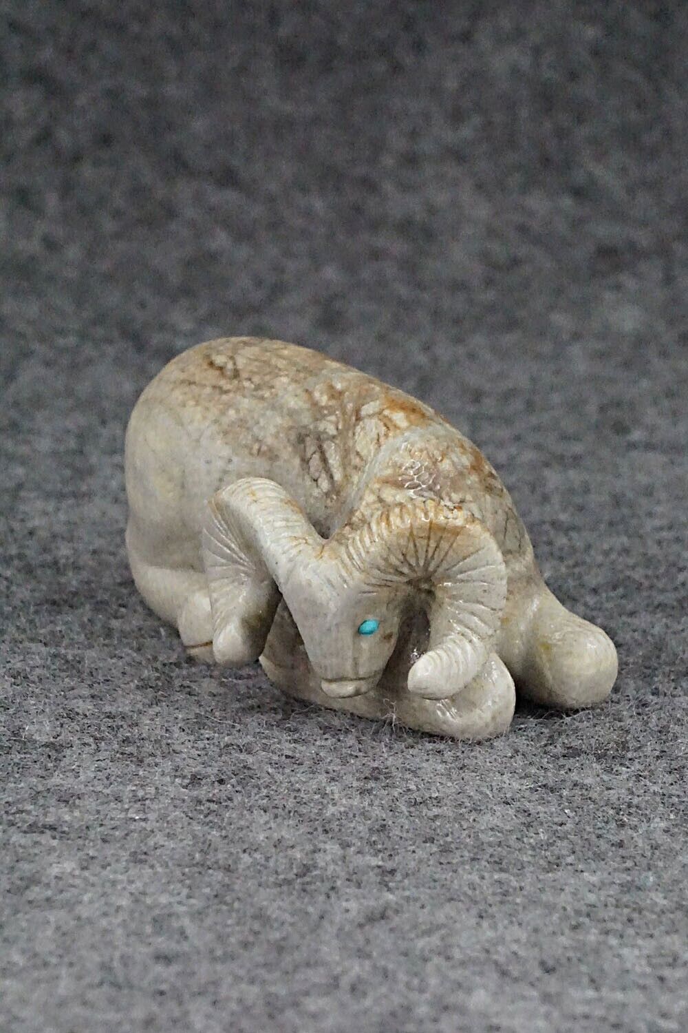 Ram Zuni Fetish Carving - Wilfred Cheama
