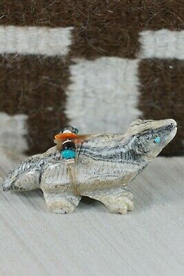 Badger Zuni Fetish Carving - Narren Bowannie - High Lonesome Trading
