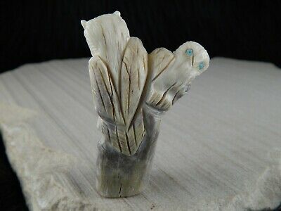 Owl - Zuni Fetish - Allison White - Zuni Owl Carving - Native American - High Lonesome Trading