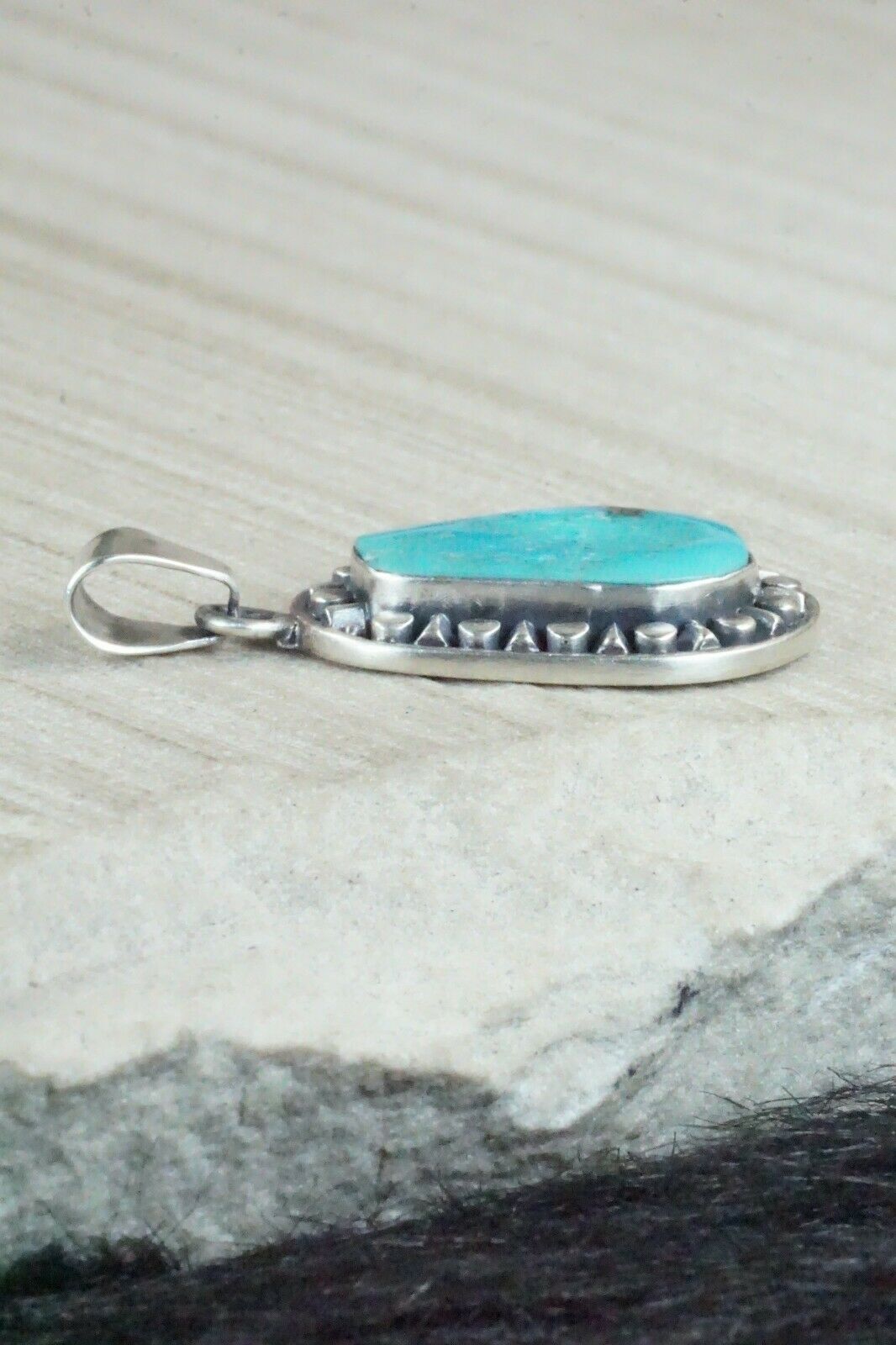 Turquoise and Sterling Silver Pendant - Sharon McCarthy