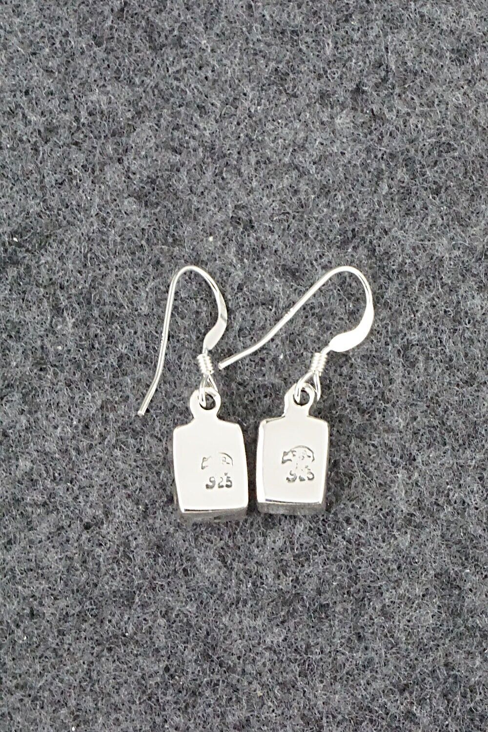 Turquoise & Sterling Silver Earrings - Lee Shorty